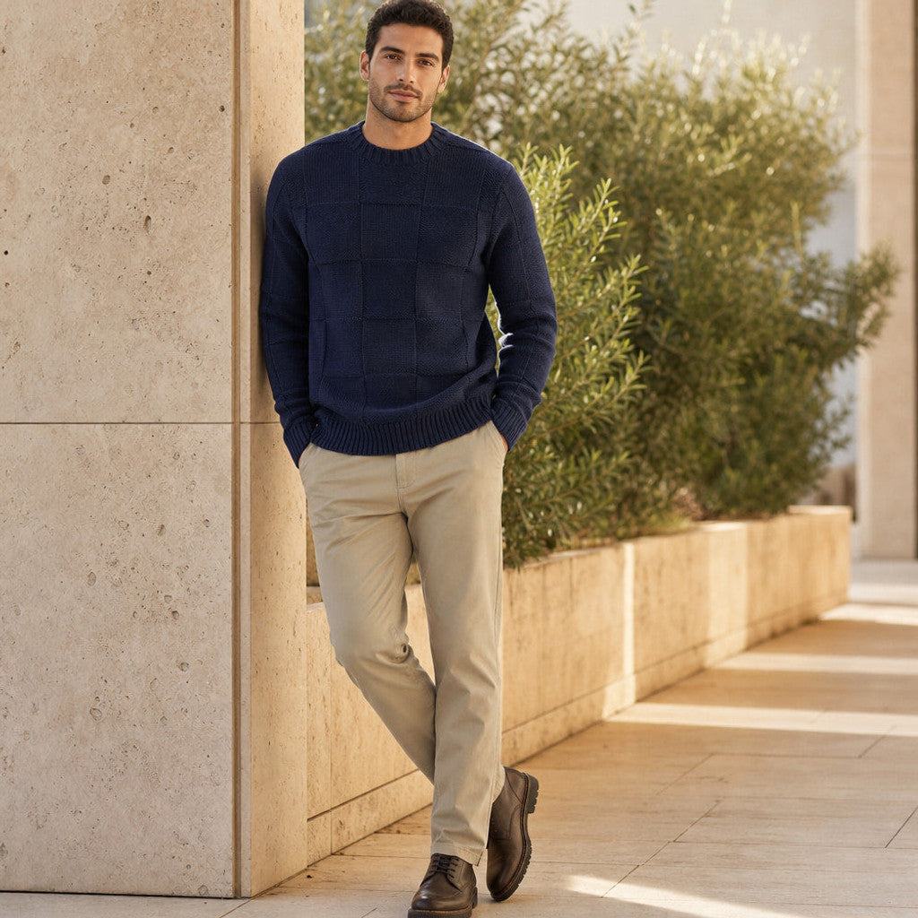 Haddon | Knit Set Textured Straight Leg – Product Photo