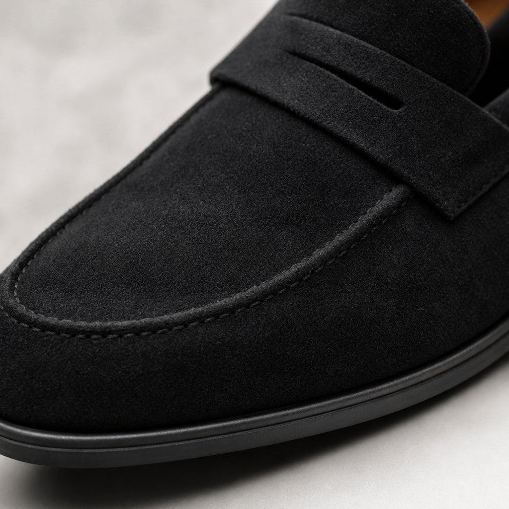 Henderson | Suede Loafers Moc Toe Slip-On