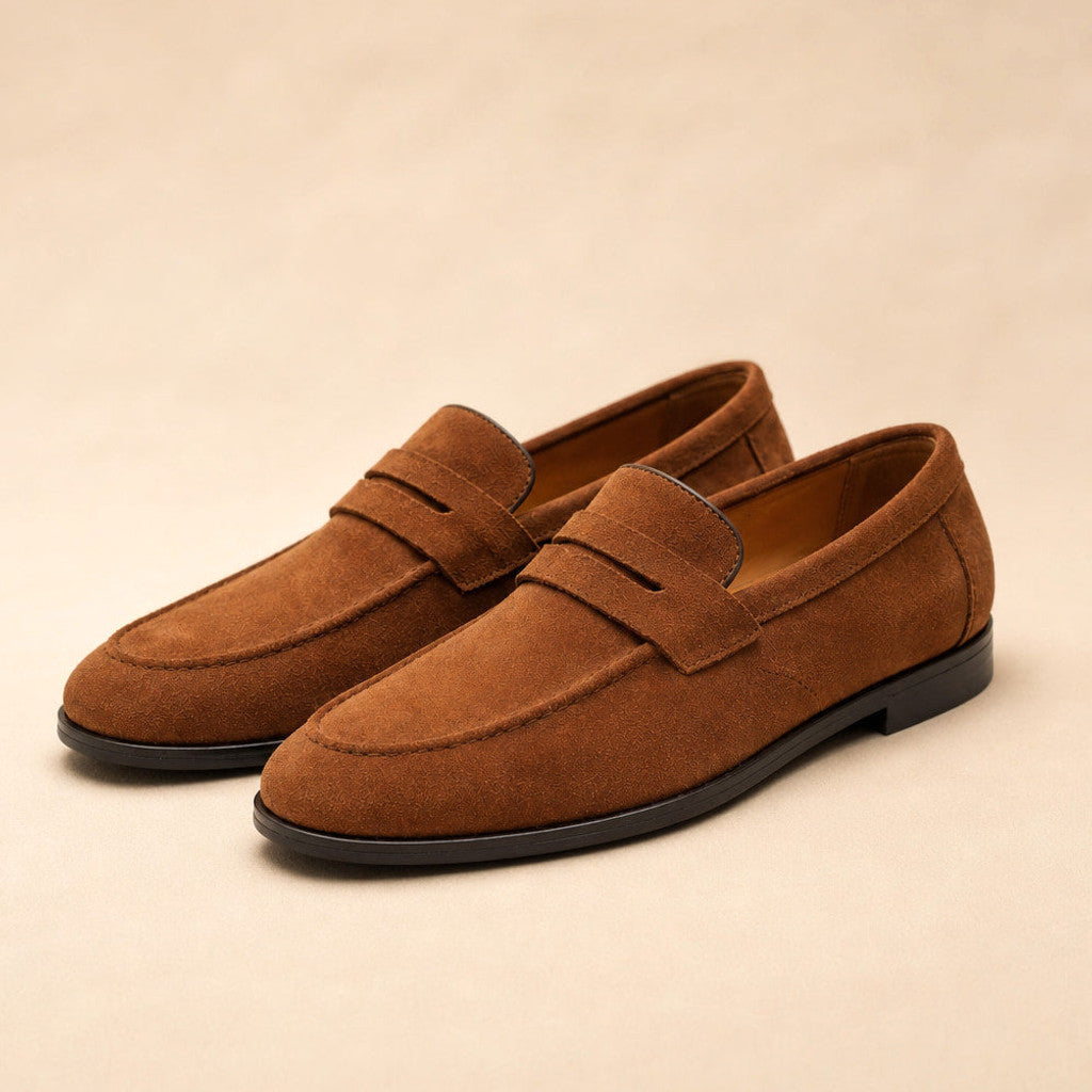 Henderson | Suede Loafers Moc Toe Slip-On