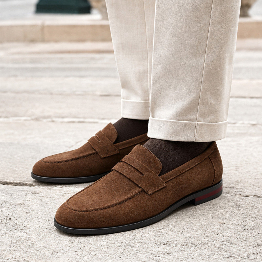 Henderson | Suede Loafers Moc Toe Slip-On