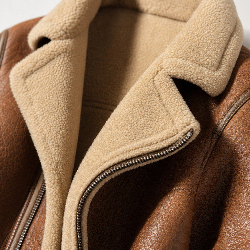 Heston | Aviator Jacket Sherpa Lined – Product Photo