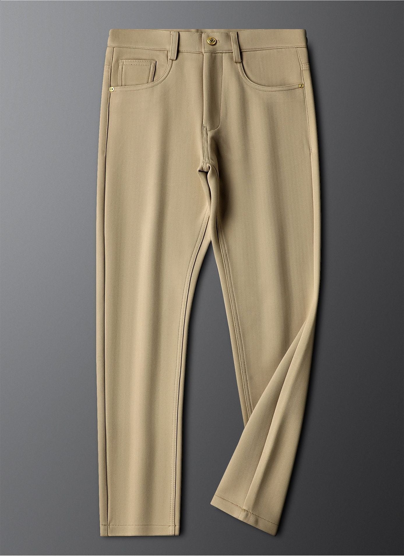 Halvex | Trouser Herringbone Tailored Tonal Crest Embroidery