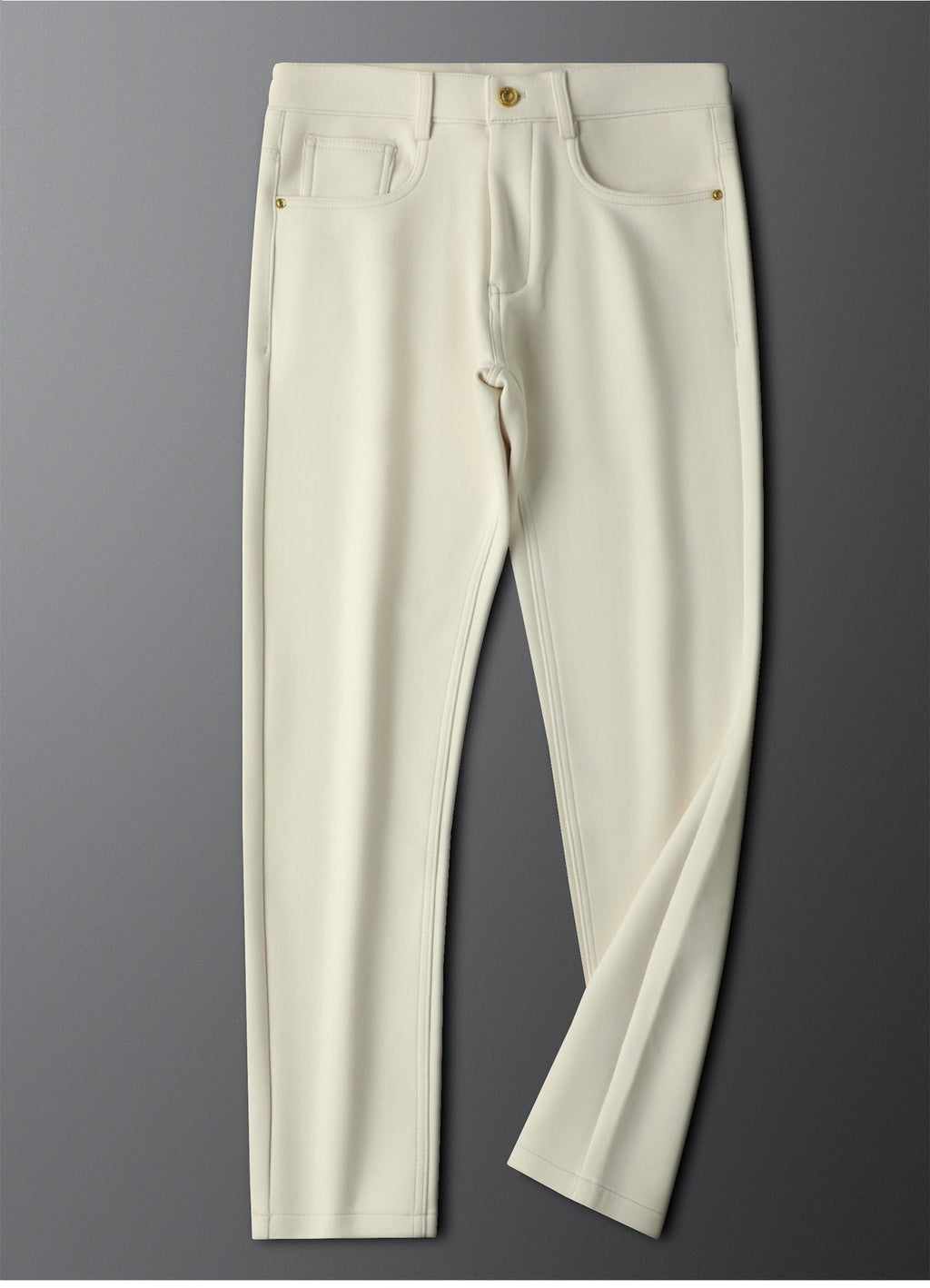 Halvex | Trouser Herringbone Tailored Tonal Crest Embroidery