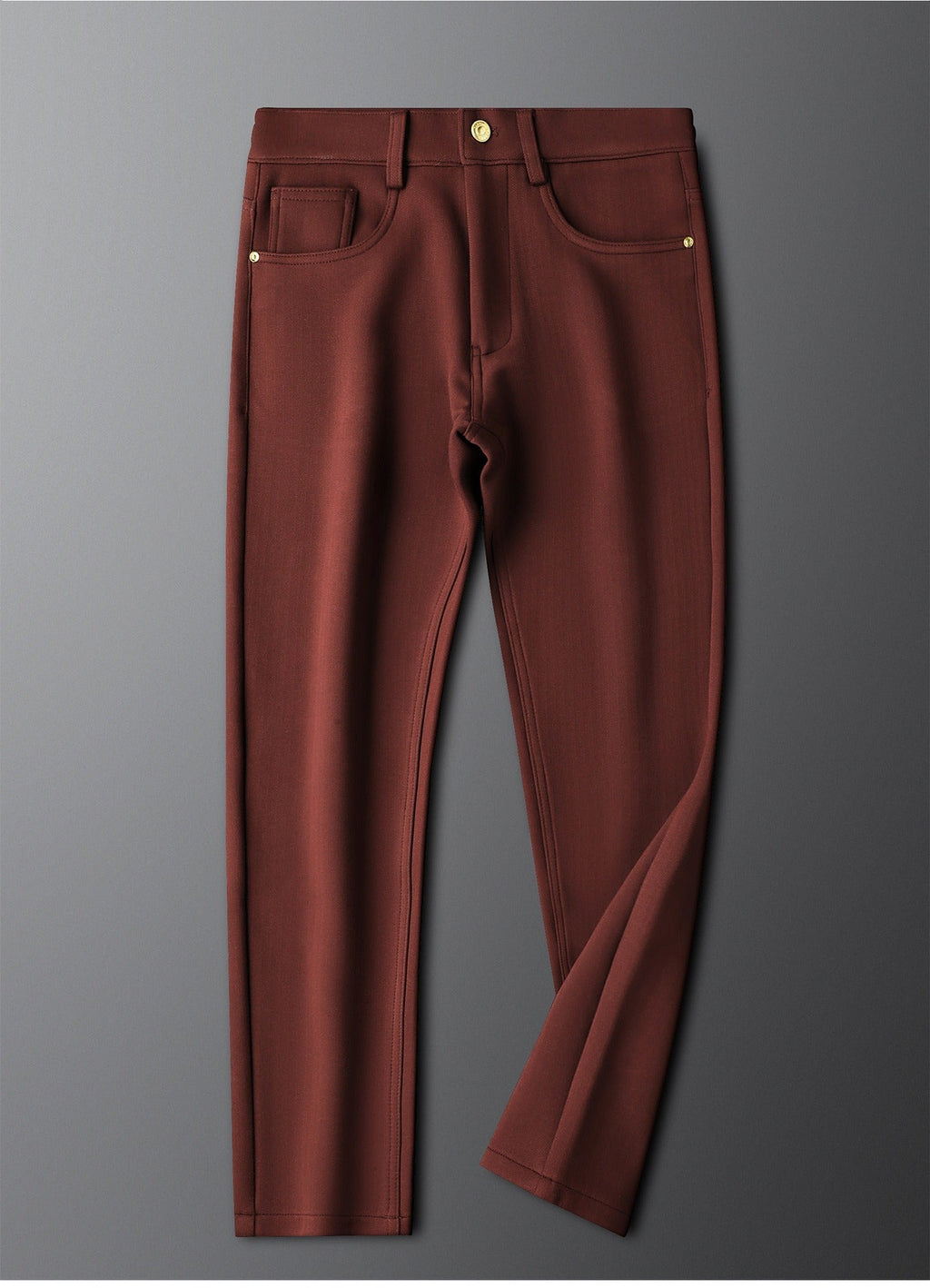 Halvex | Trouser Herringbone Tailored Tonal Crest Embroidery