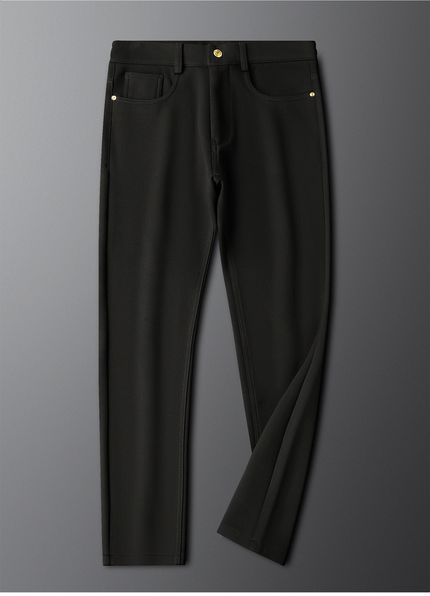 Halvex | Trouser Herringbone Tailored Tonal Crest Embroidery