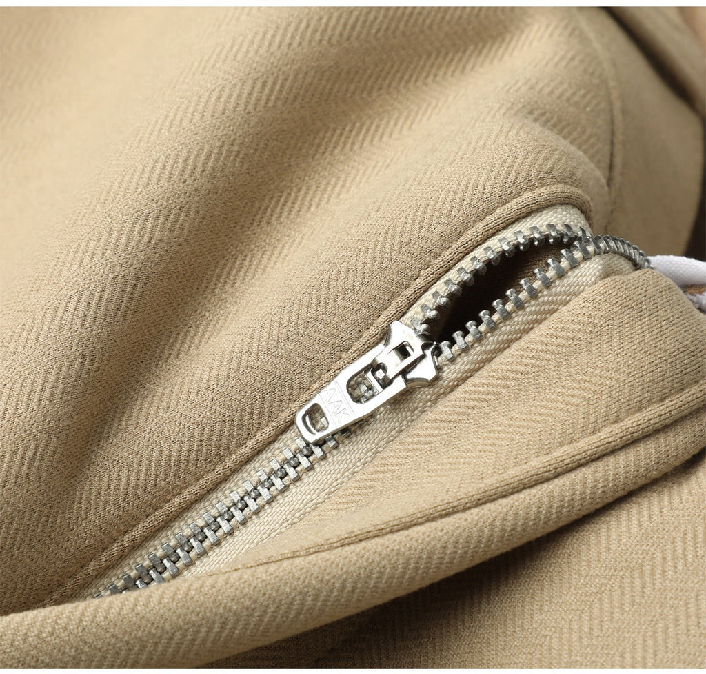 Halvex | Trouser Herringbone Tailored Tonal Crest Embroidery
