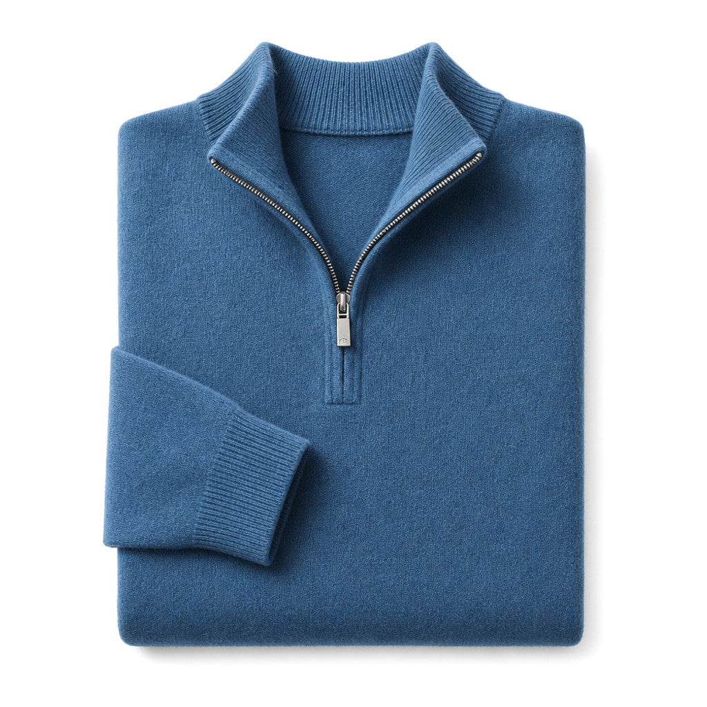Inigo | Quarter Zip Jumper Fine Gauge Rib