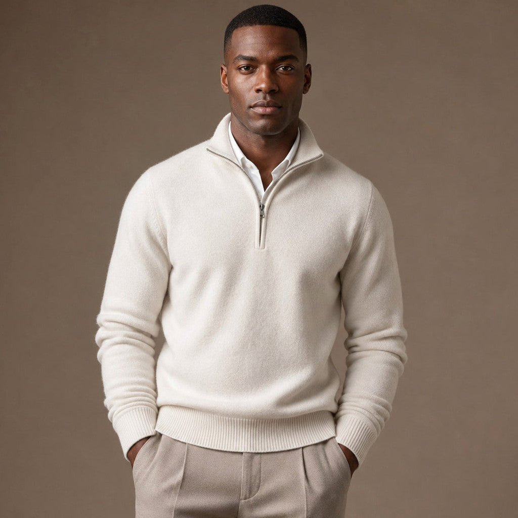 Inigo | Quarter Zip Jumper Fine Gauge Rib