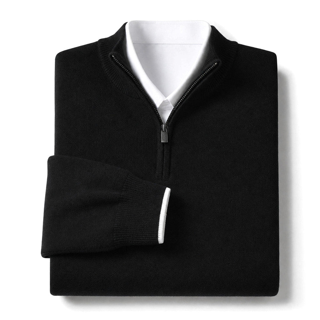 Inigo | Quarter Zip Jumper Fine Gauge Rib