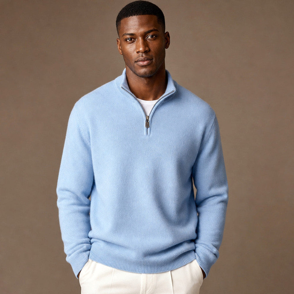 Inigo | Quarter Zip Jumper Fine Gauge Rib