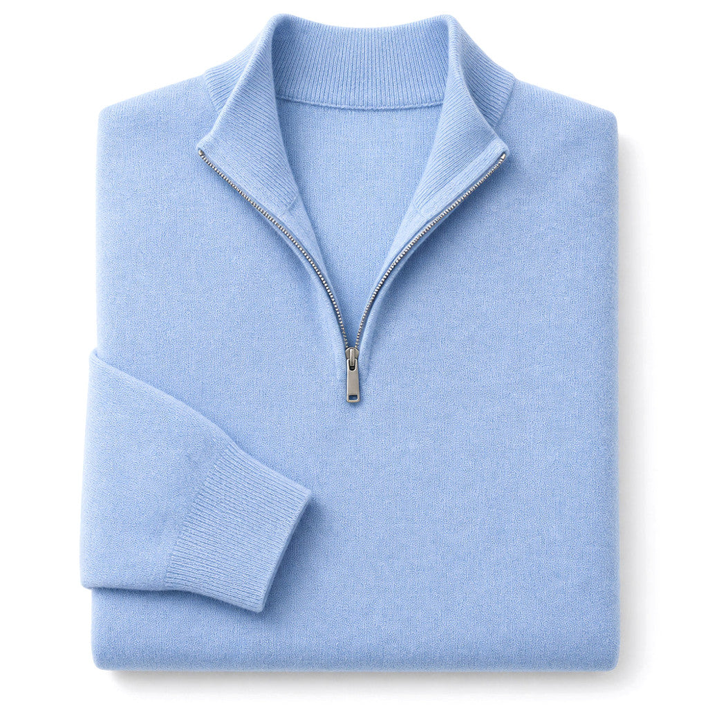 Inigo | Quarter Zip Jumper Fine Gauge Rib