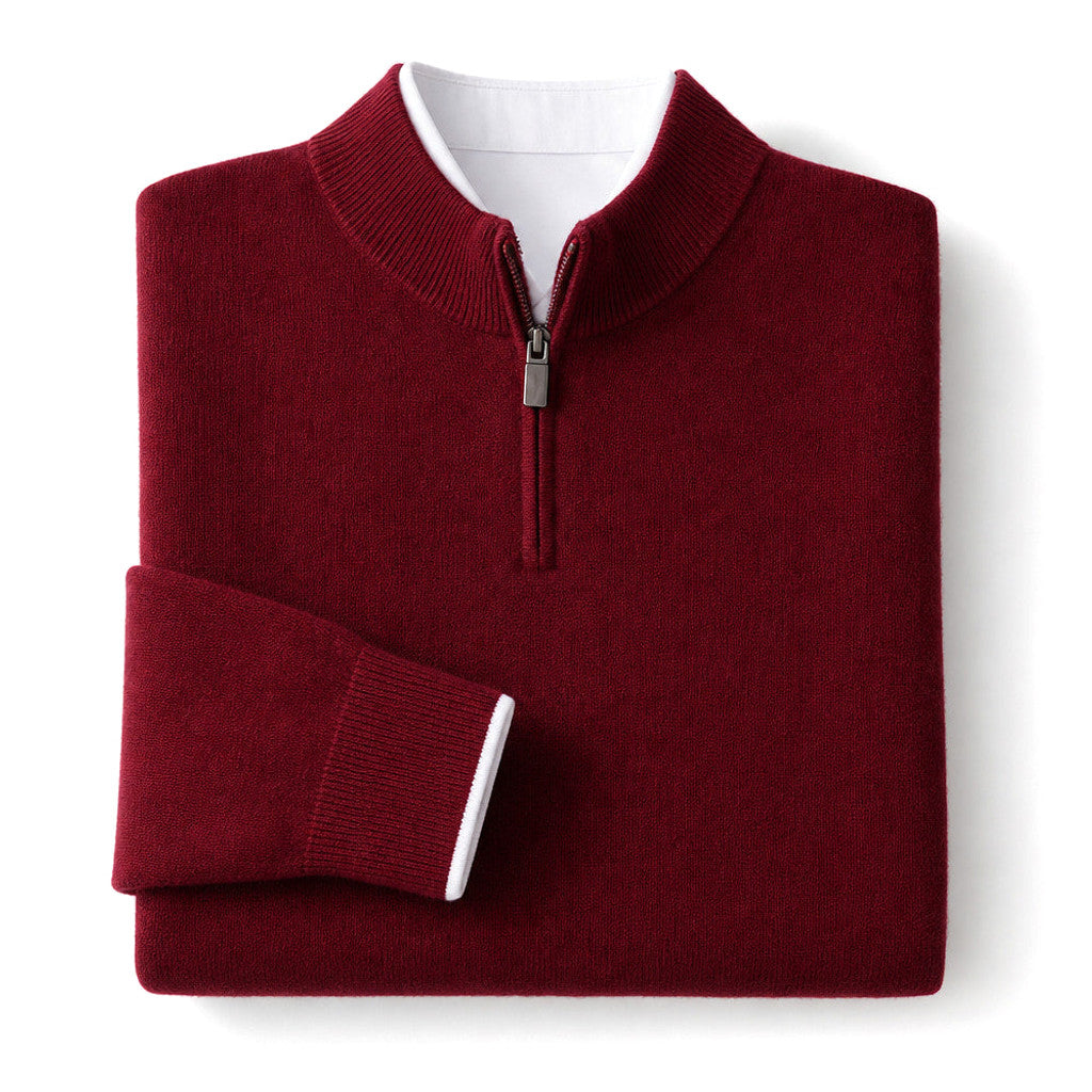 Inigo | Quarter Zip Jumper Fine Gauge Rib