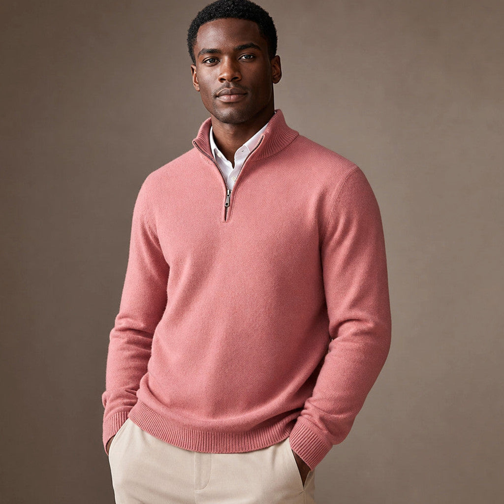 Inigo | Quarter Zip Jumper Fine Gauge Rib