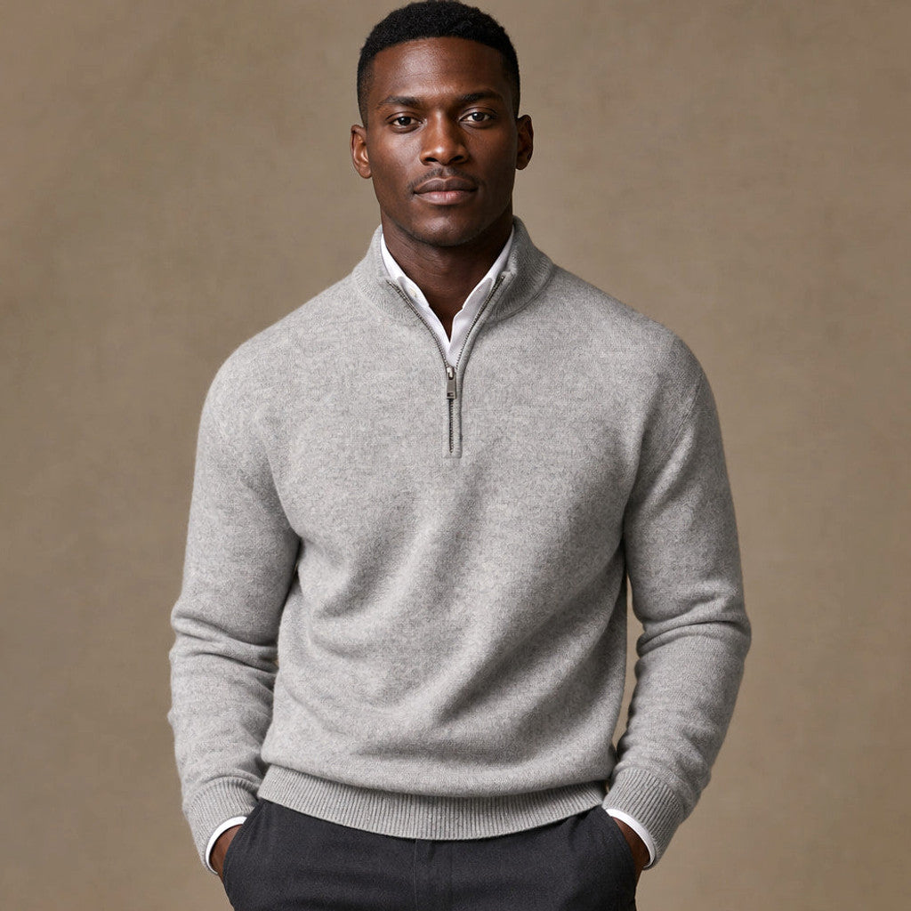 Inigo | Quarter Zip Jumper Fine Gauge Rib
