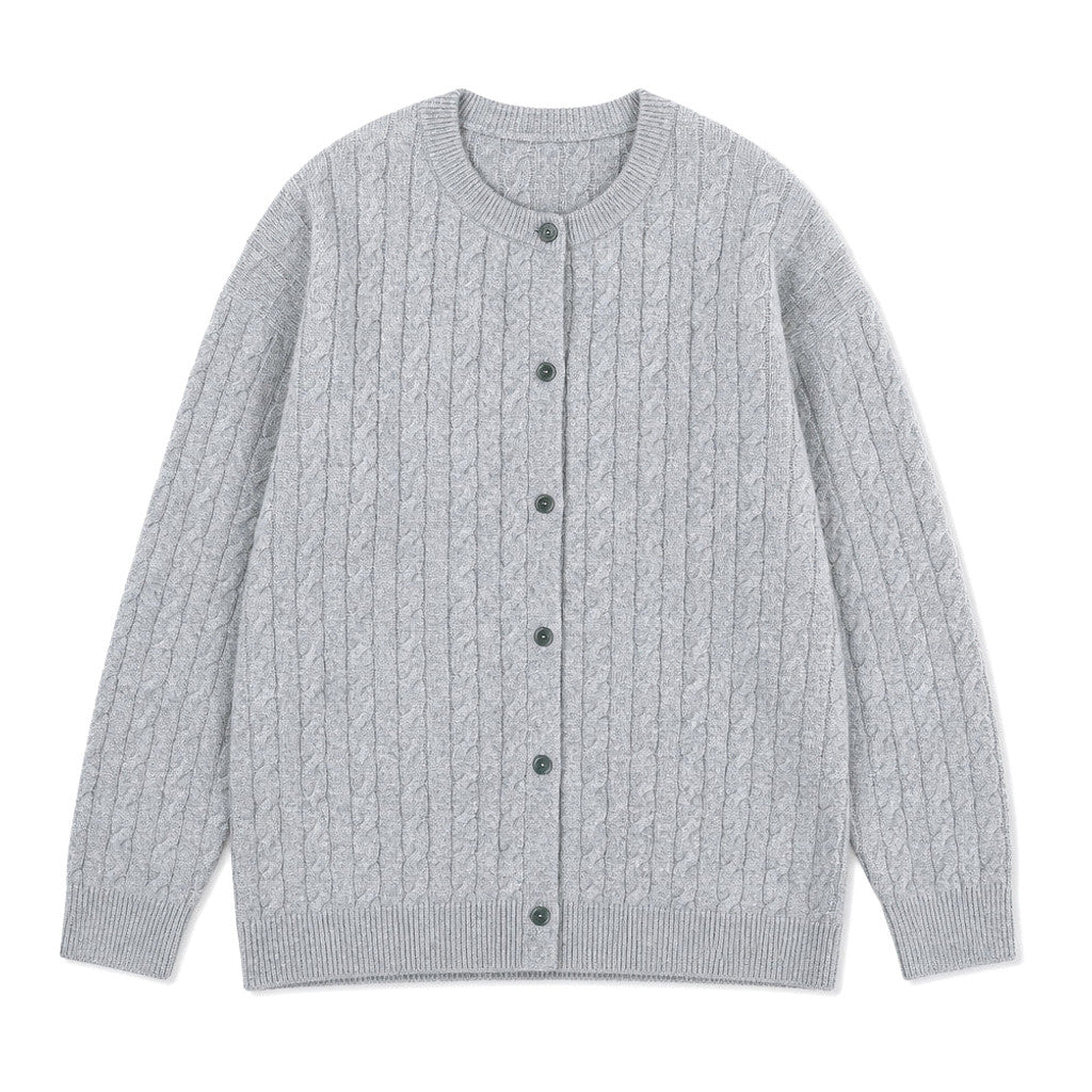 Irwin | Cable Knit Cardigan Button Front – Product Photo