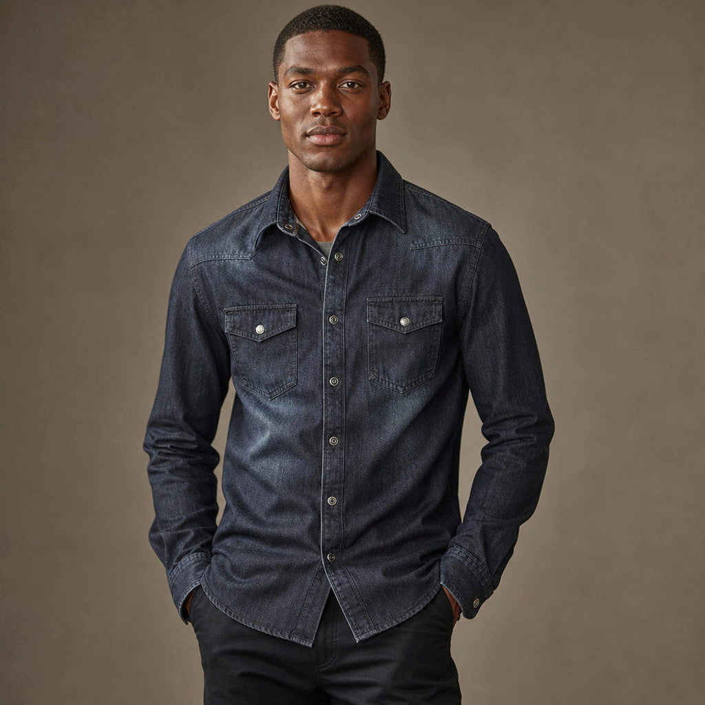 Latimer | Denim Shirt Loose Fit Long Sleeve