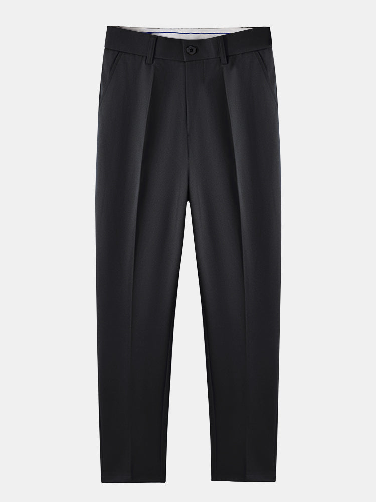 Celvorn | Matching Set Waffle Polo Slim Tapered Trousers