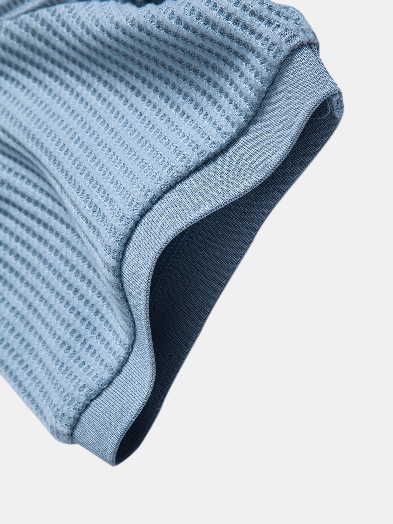 Celvorn | Matching Set Waffle Polo Slim Tapered Trousers