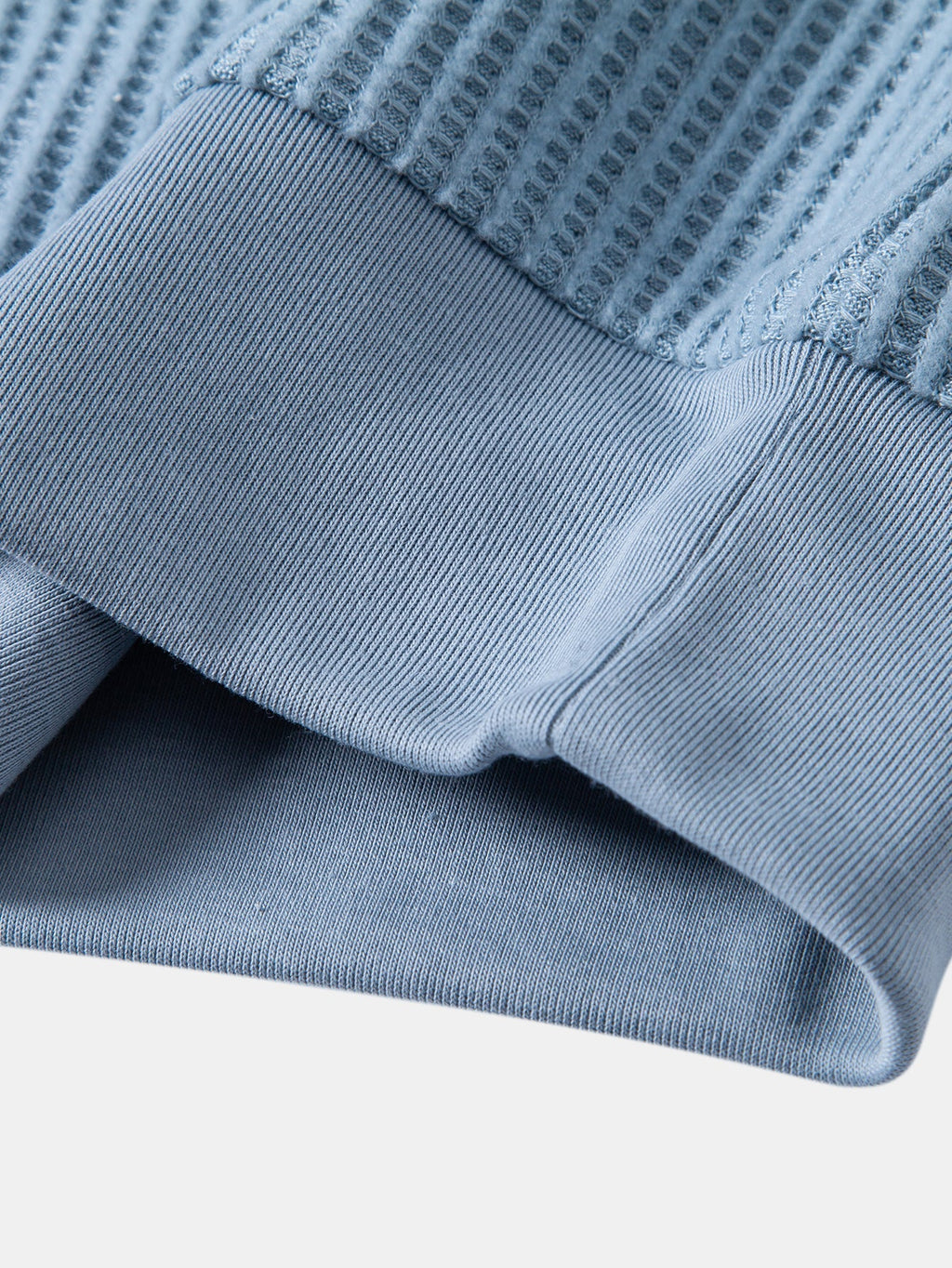 Celvorn | Matching Set Waffle Polo Slim Tapered Trousers