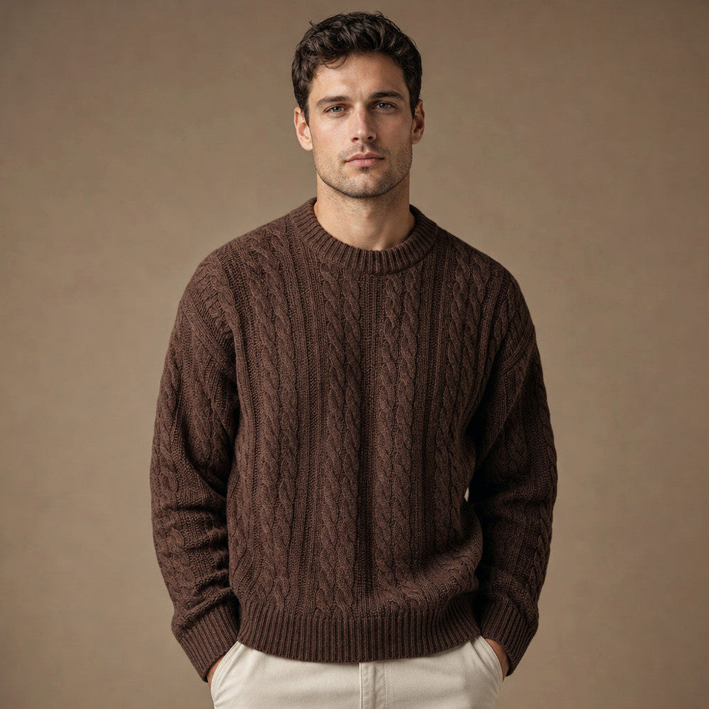 Marland | Cable Knit Jumper Heavy Gauge