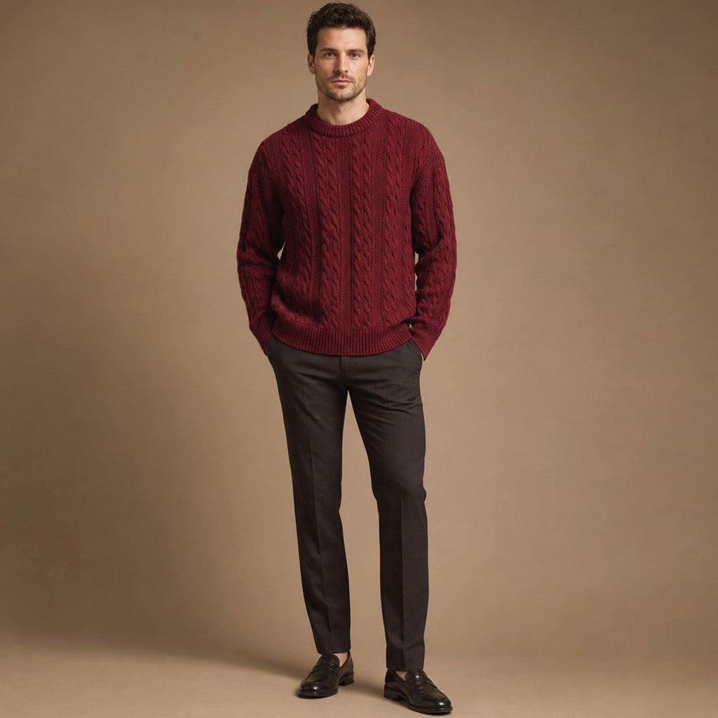 Marland | Cable Knit Jumper Heavy Gauge