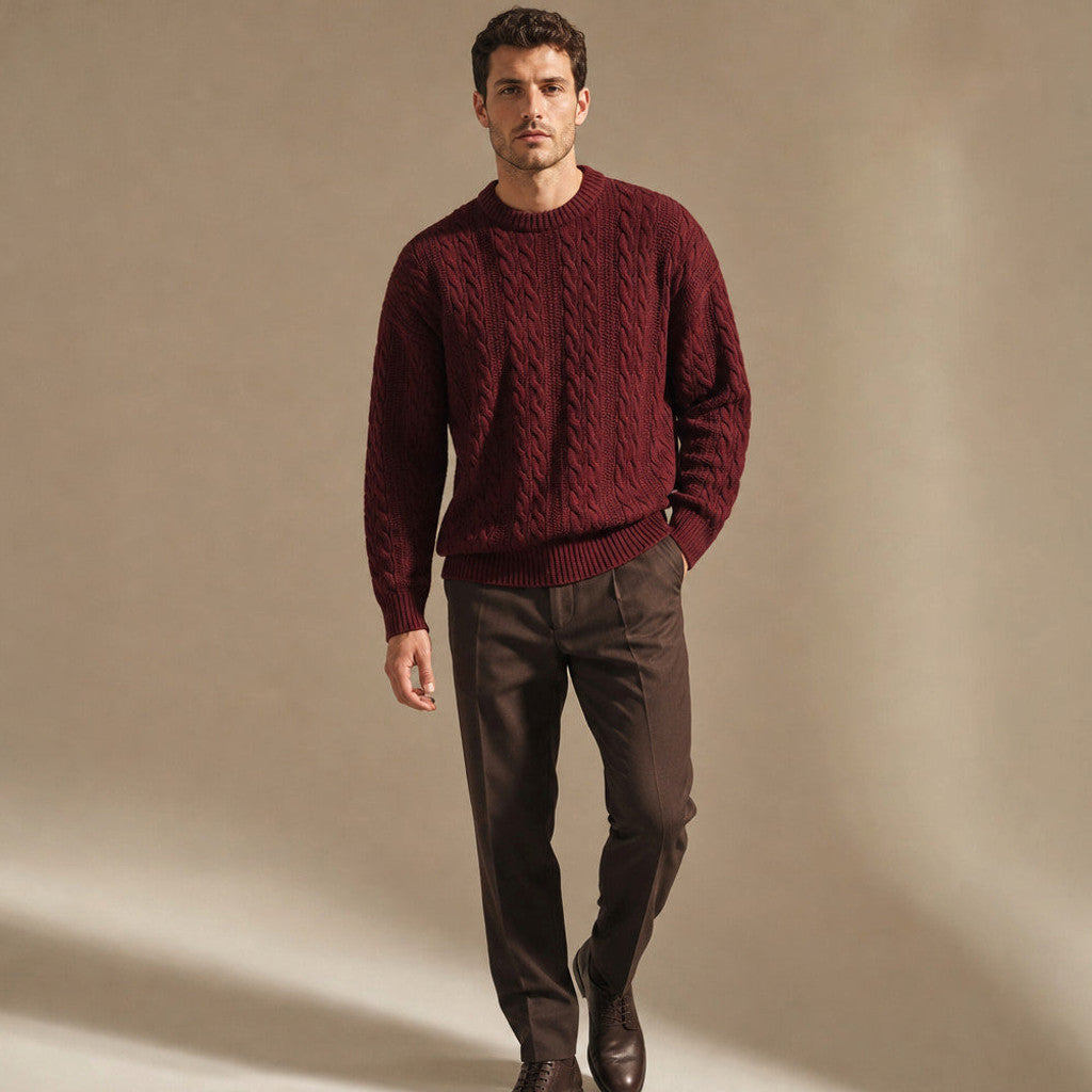 Marland | Cable Knit Jumper Heavy Gauge