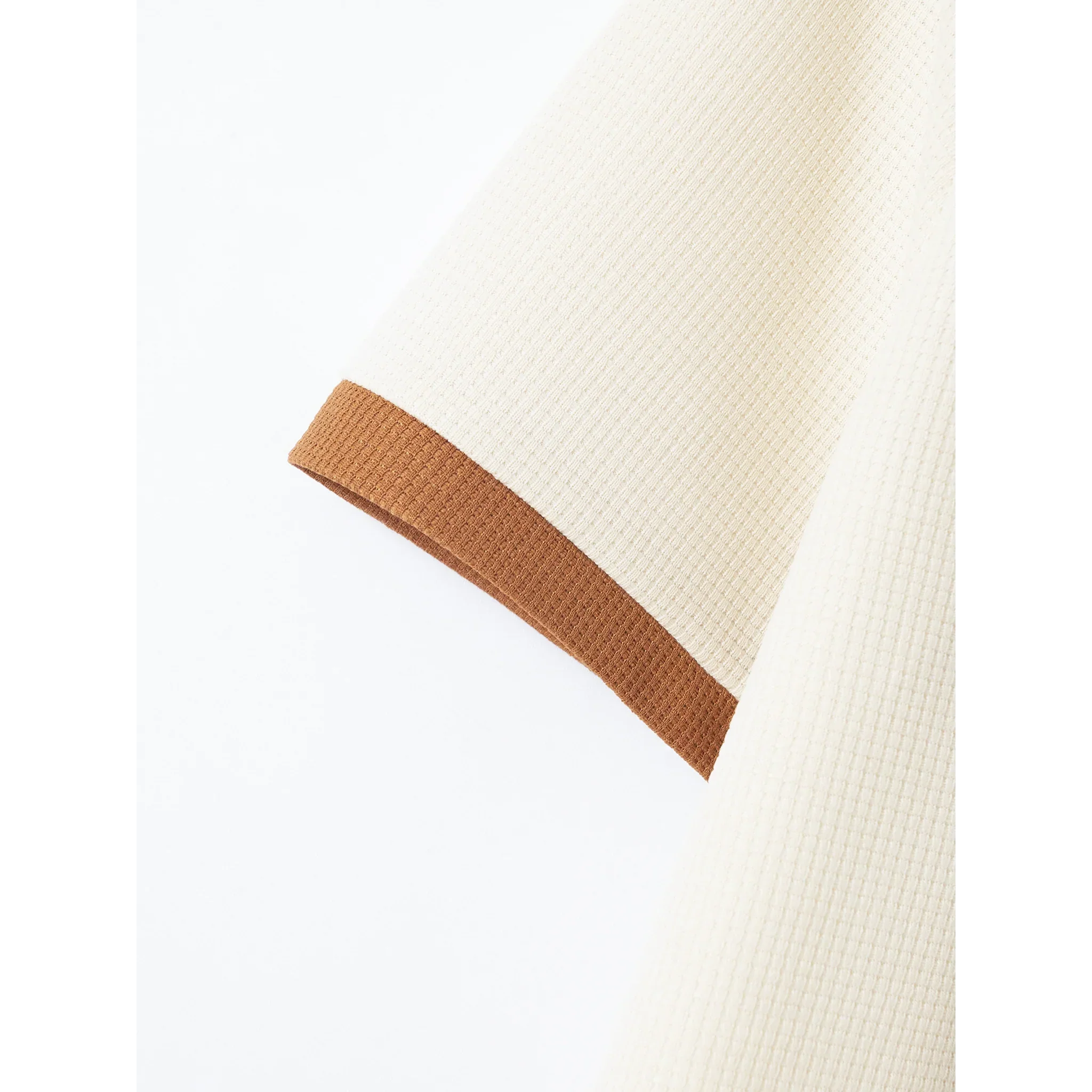 Falcren | Matching Set Waffle Knit Polo Straight-Leg Trousers