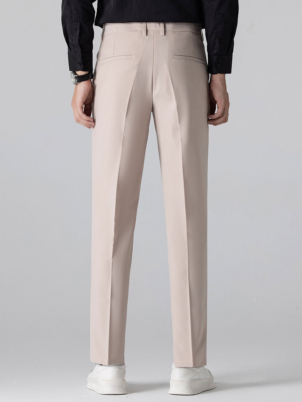 Celvorn | Matching Set Waffle Polo Slim Tapered Trousers