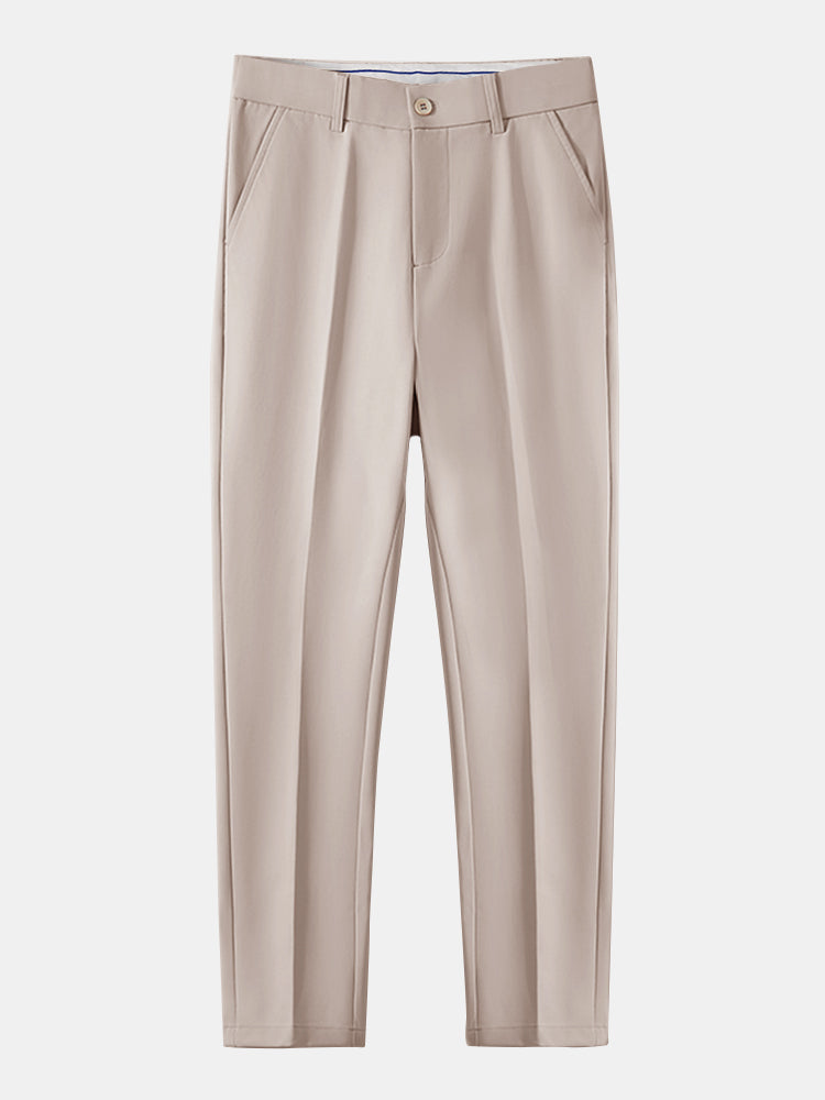 Celvorn | Matching Set Waffle Polo Slim Tapered Trousers