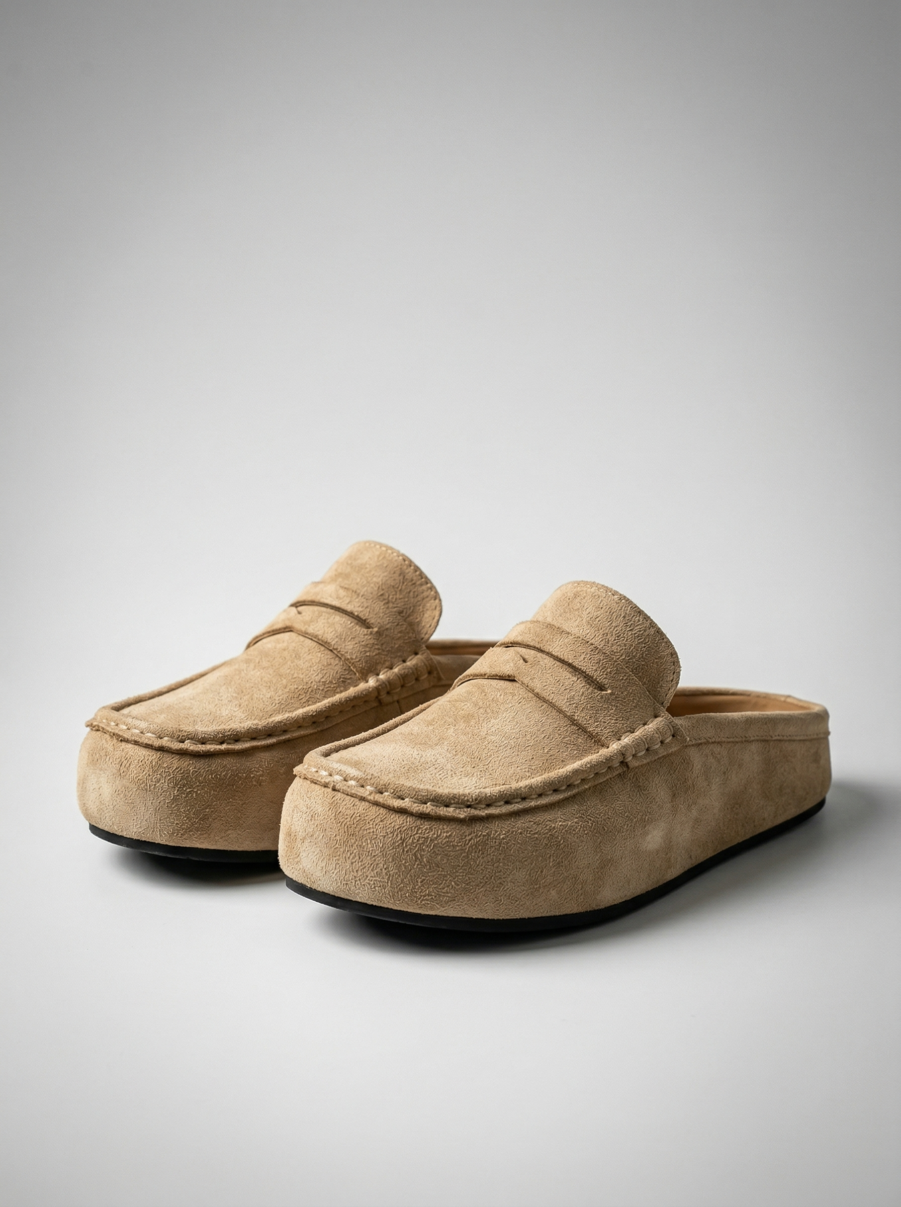 Velnox | Loafers Penny Mule Platform Sole Slip-On