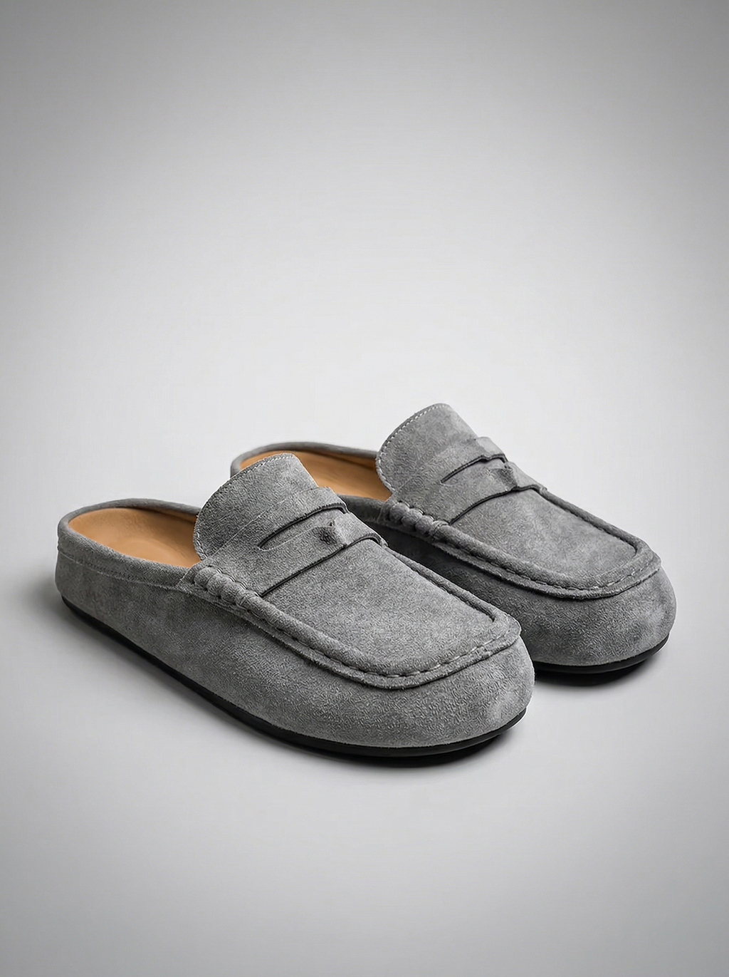 Velnox | Loafers Penny Mule Platform Sole Slip-On