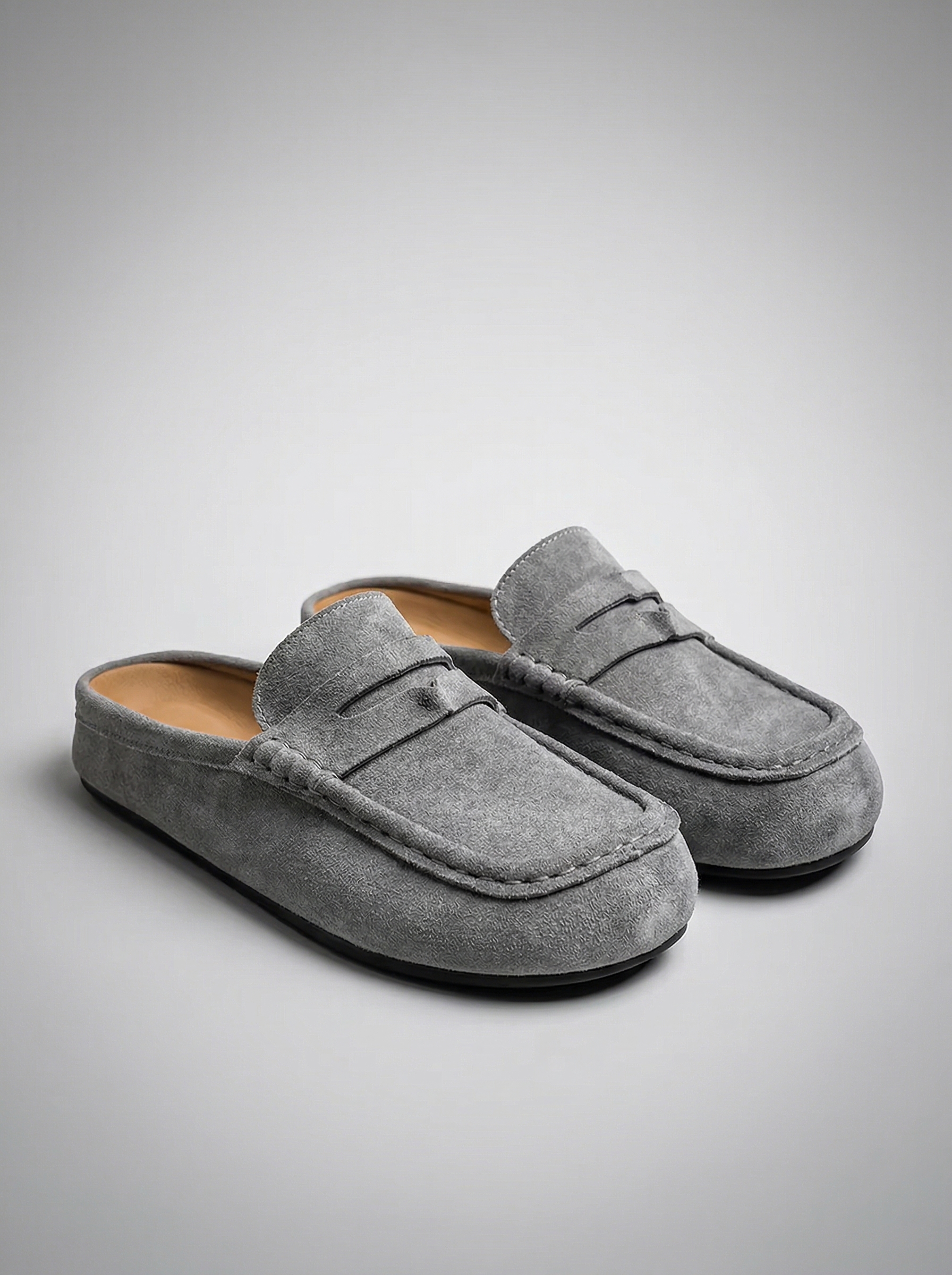 Velnox | Loafers Penny Mule Platform Sole Slip-On