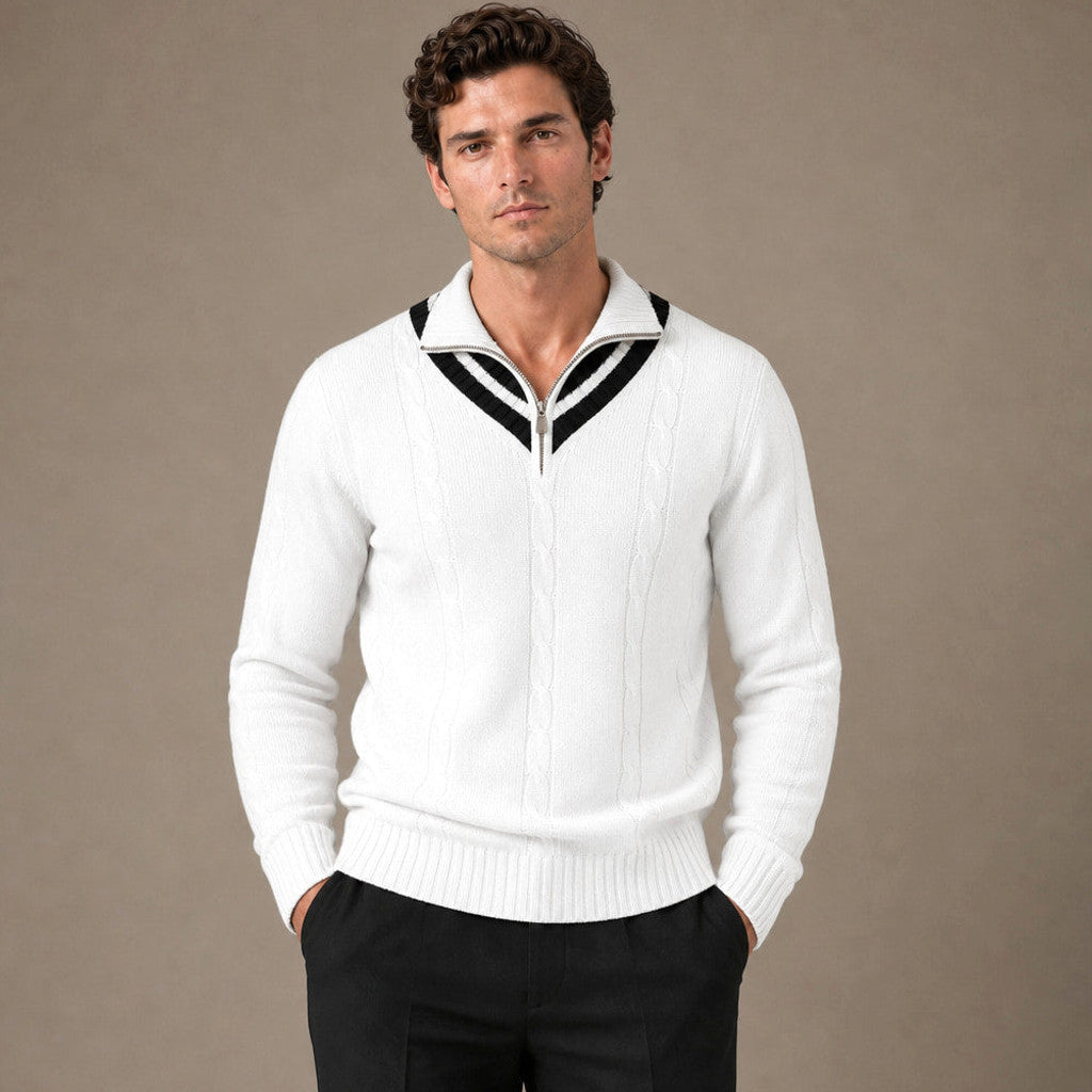 Milton | Quarter Zip Jumper Wool Knit