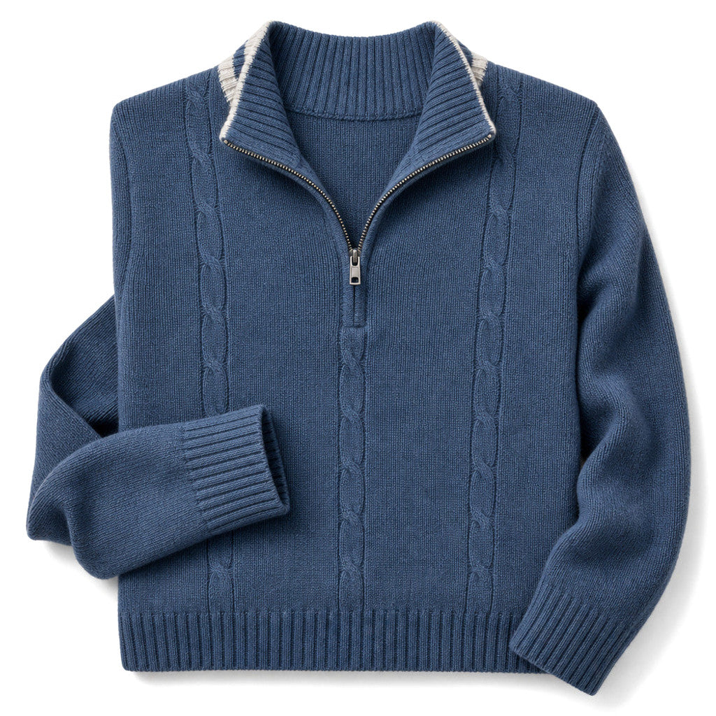 Milton | Quarter Zip Jumper Wool Knit
