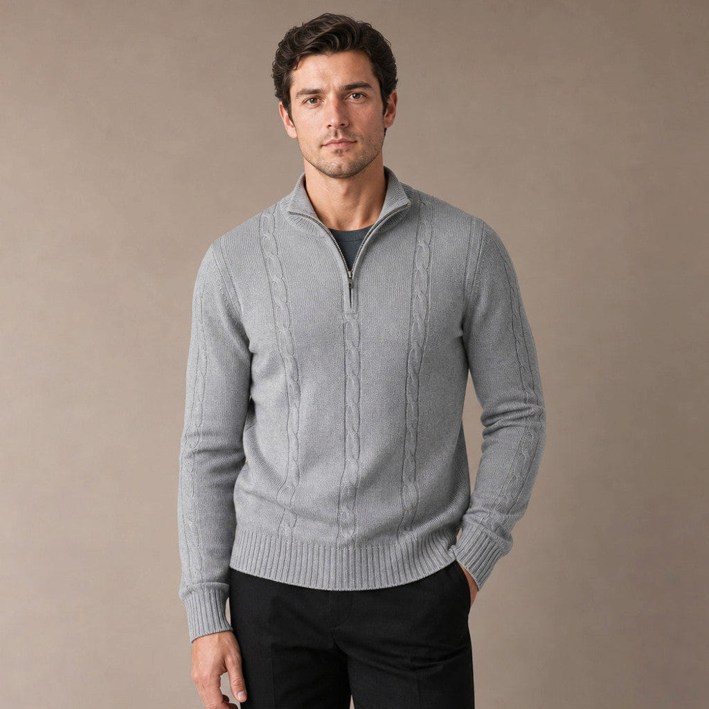 Milton | Quarter Zip Jumper Wool Knit
