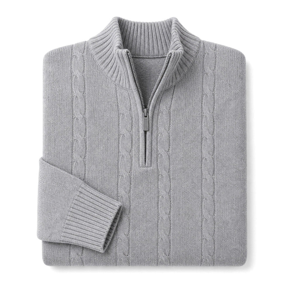 Milton | Quarter Zip Jumper Wool Knit