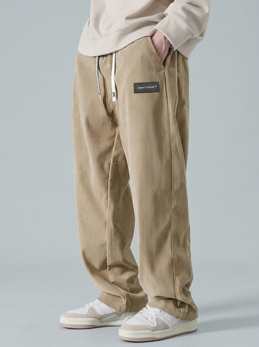 Corduroy Sweatpants — On Model - Lower Body | Generated by Modelize