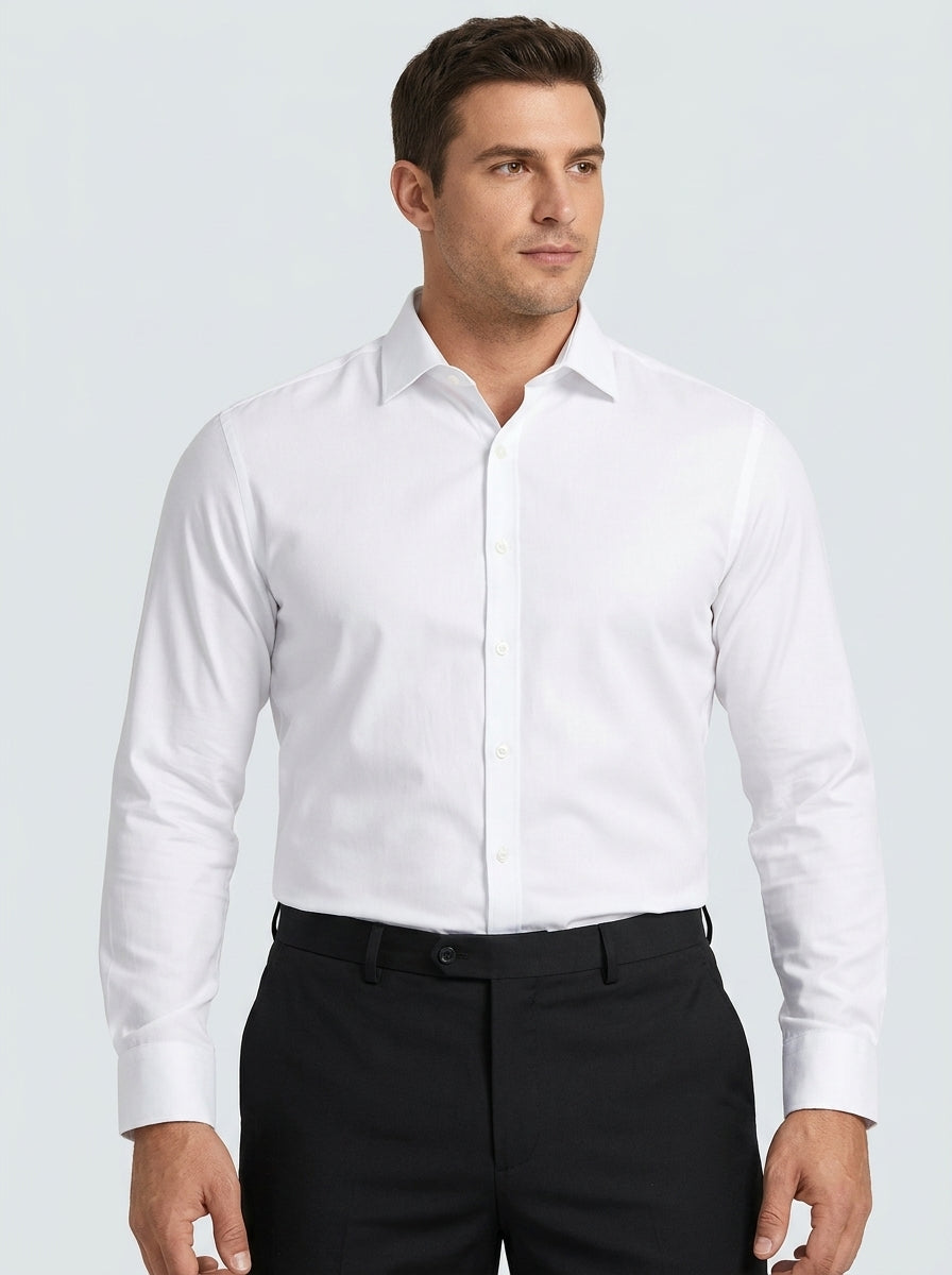 Long-sleeve dress shirt — On Model - Upper Body | Generated by Modelize