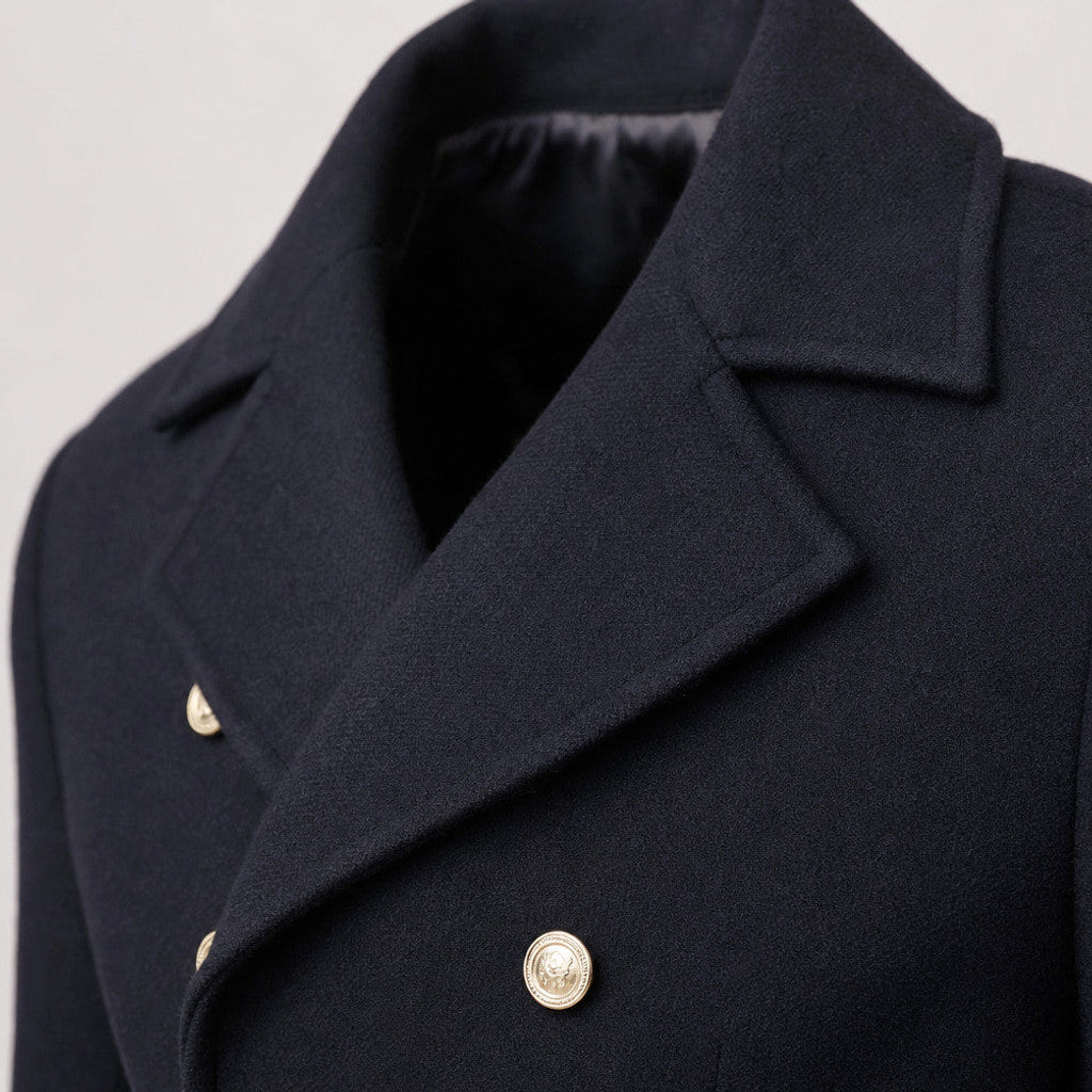 Norwood | Double Breasted Coat Longline Navy