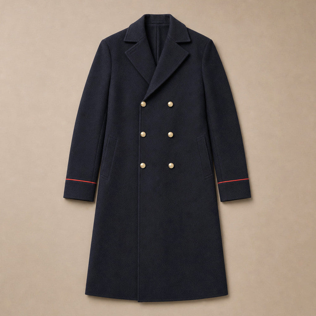 Norwood | Double Breasted Coat Longline Navy