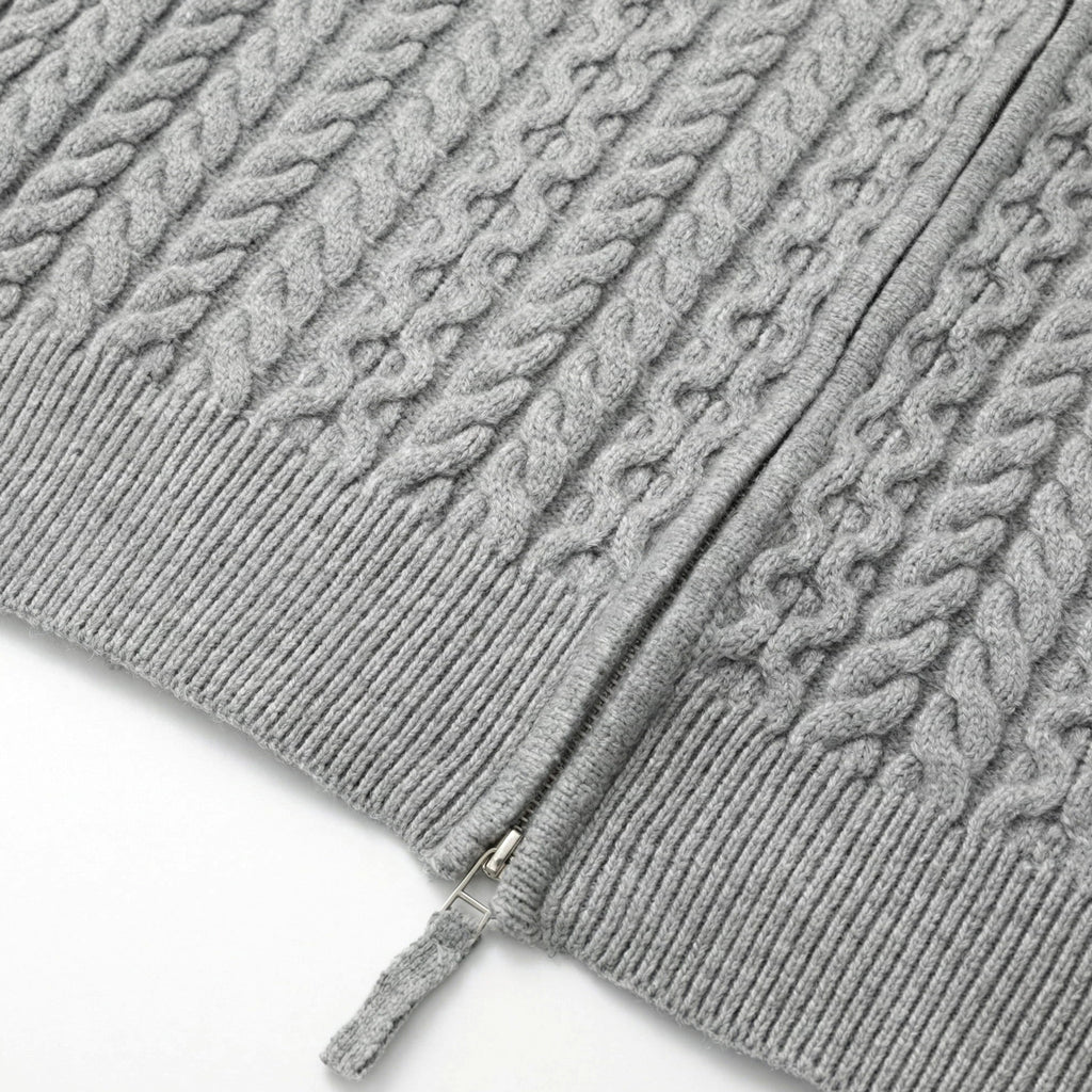 Ogilvie | Cable Knit Cardigan Full Zip