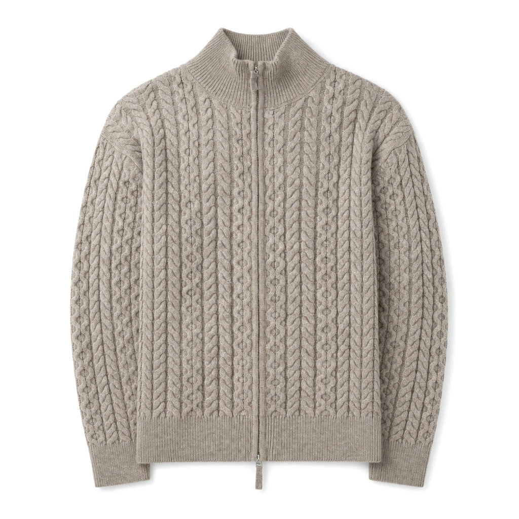Ogilvie | Cable Knit Cardigan Full Zip