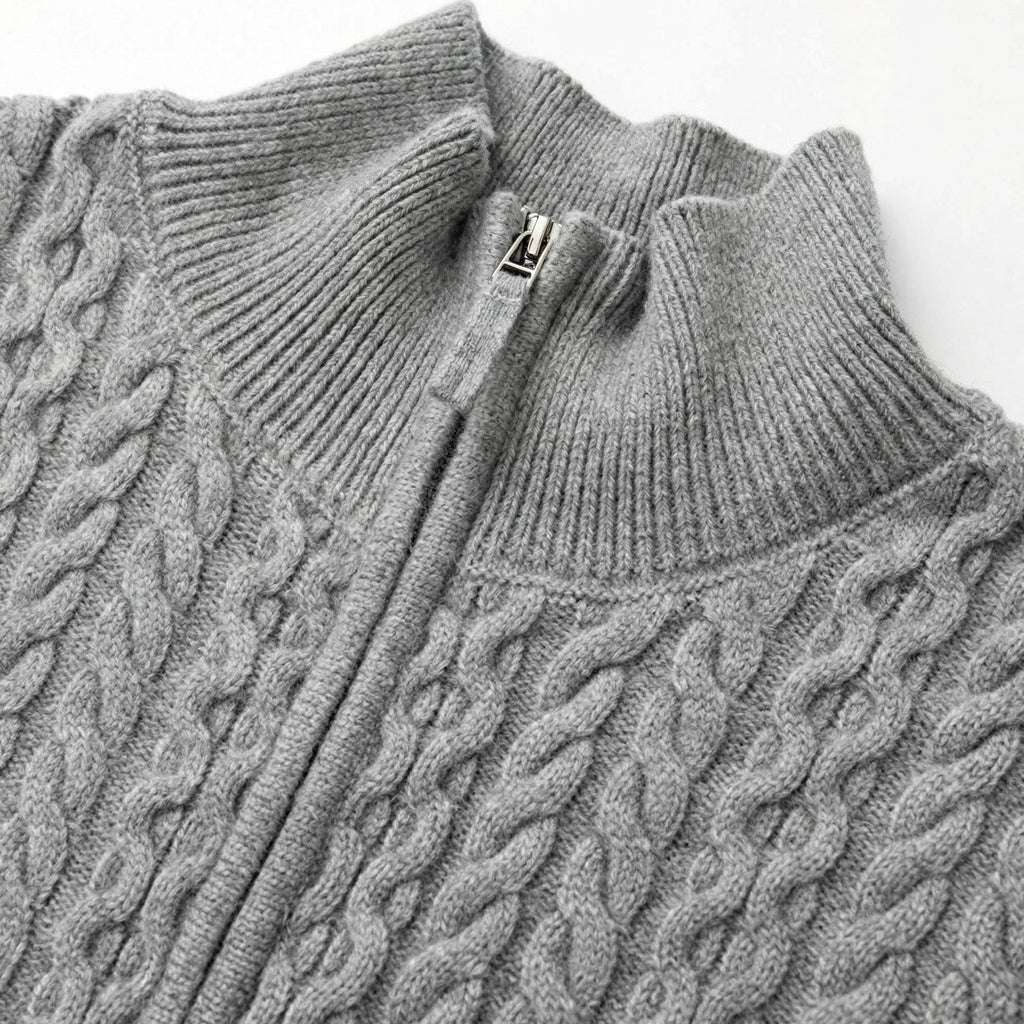 Ogilvie | Cable Knit Cardigan Full Zip