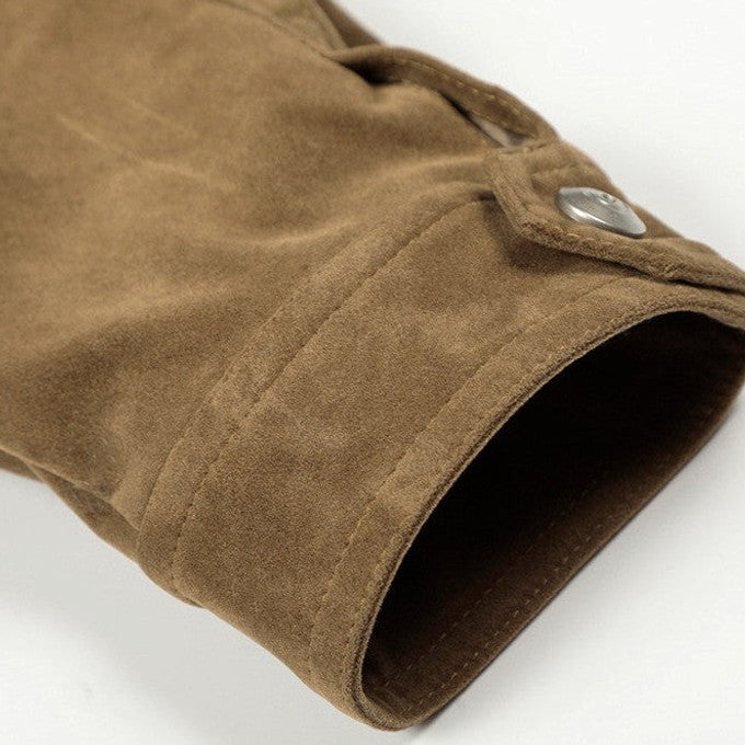 Renfred | Suede Aviator Jacket Full Zip