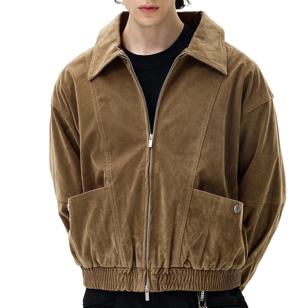 Renfred | Suede Aviator Jacket Full Zip