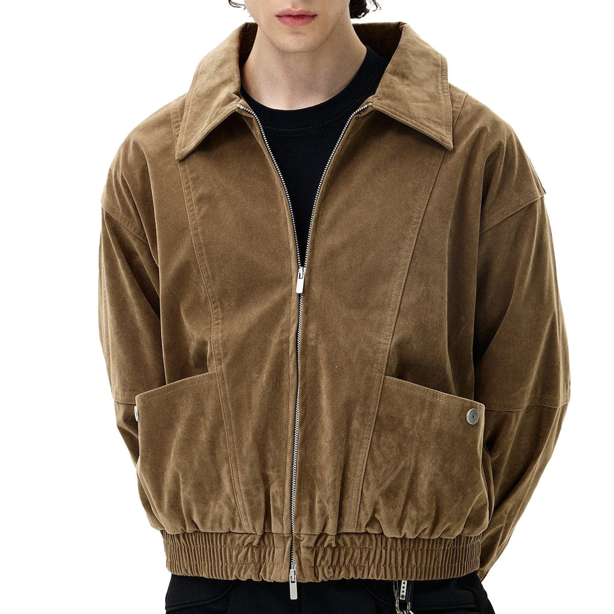 Renfred | Suede Aviator Jacket Full Zip