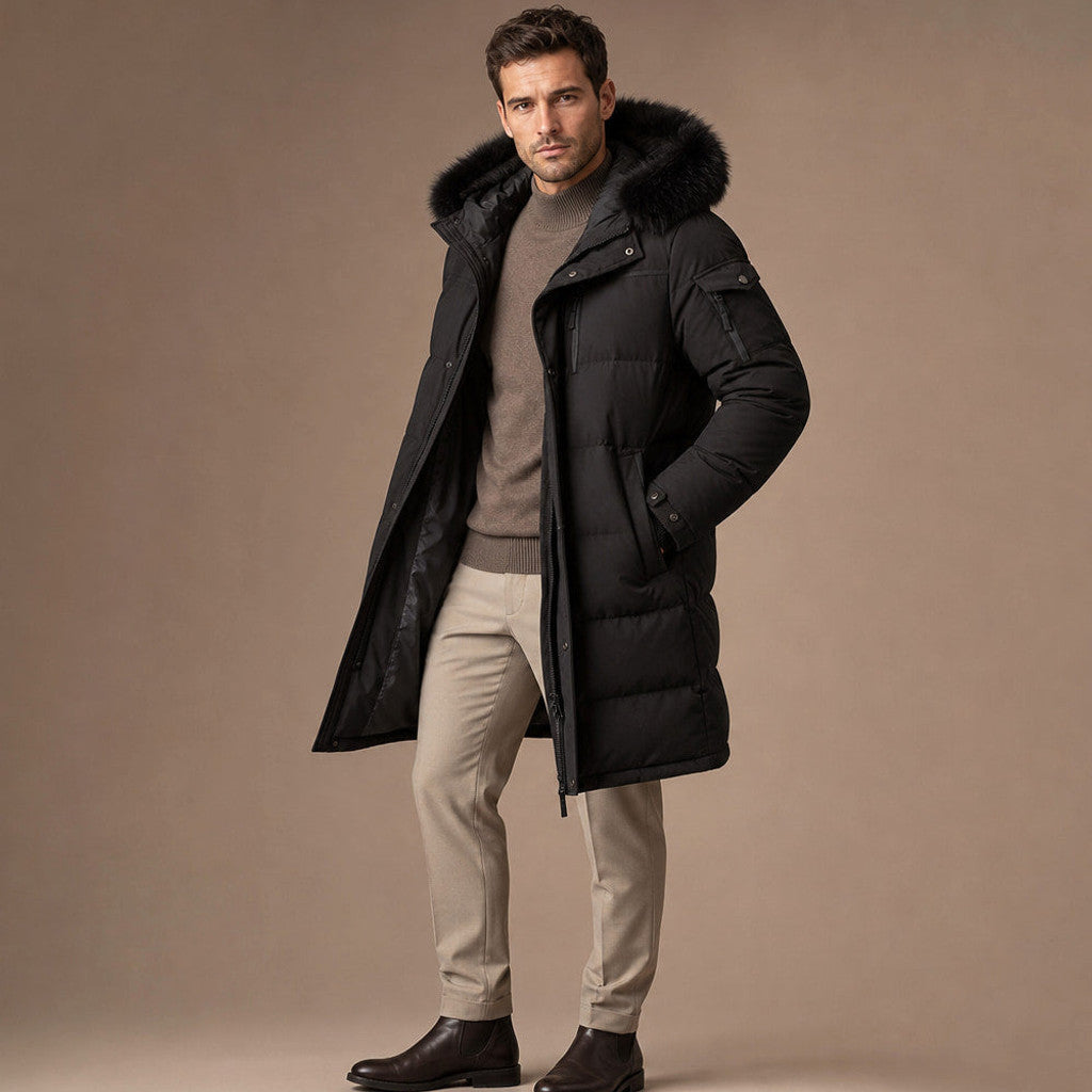 Roland | Packable Down Coat Detachable Hood – Product Photo