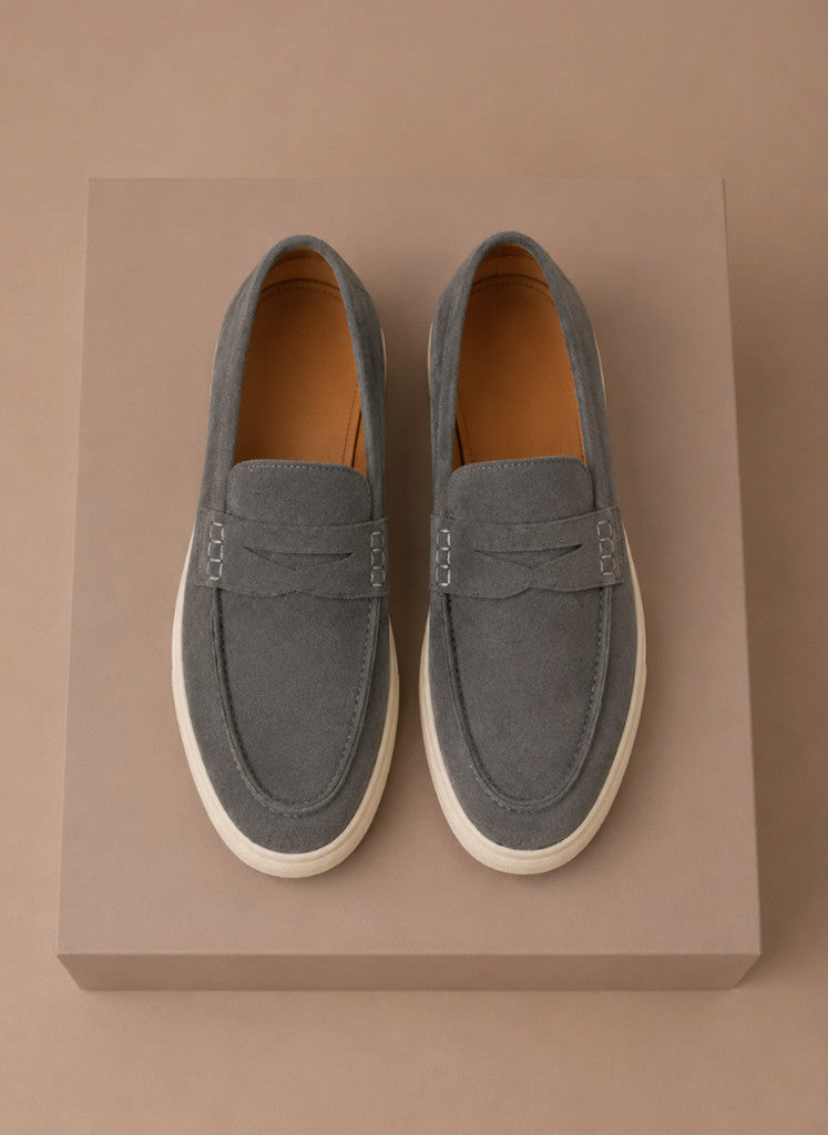 Relvane | Penny Loafers Suede-Look Slip-On