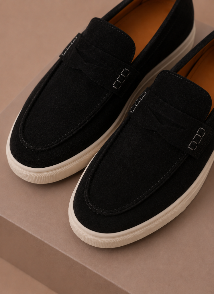 Relvane | Penny Loafers Suede-Look Slip-On