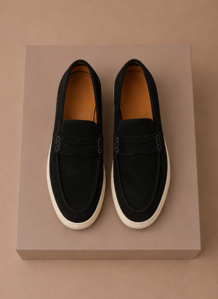 Relvane | Penny Loafers Suede-Look Slip-On